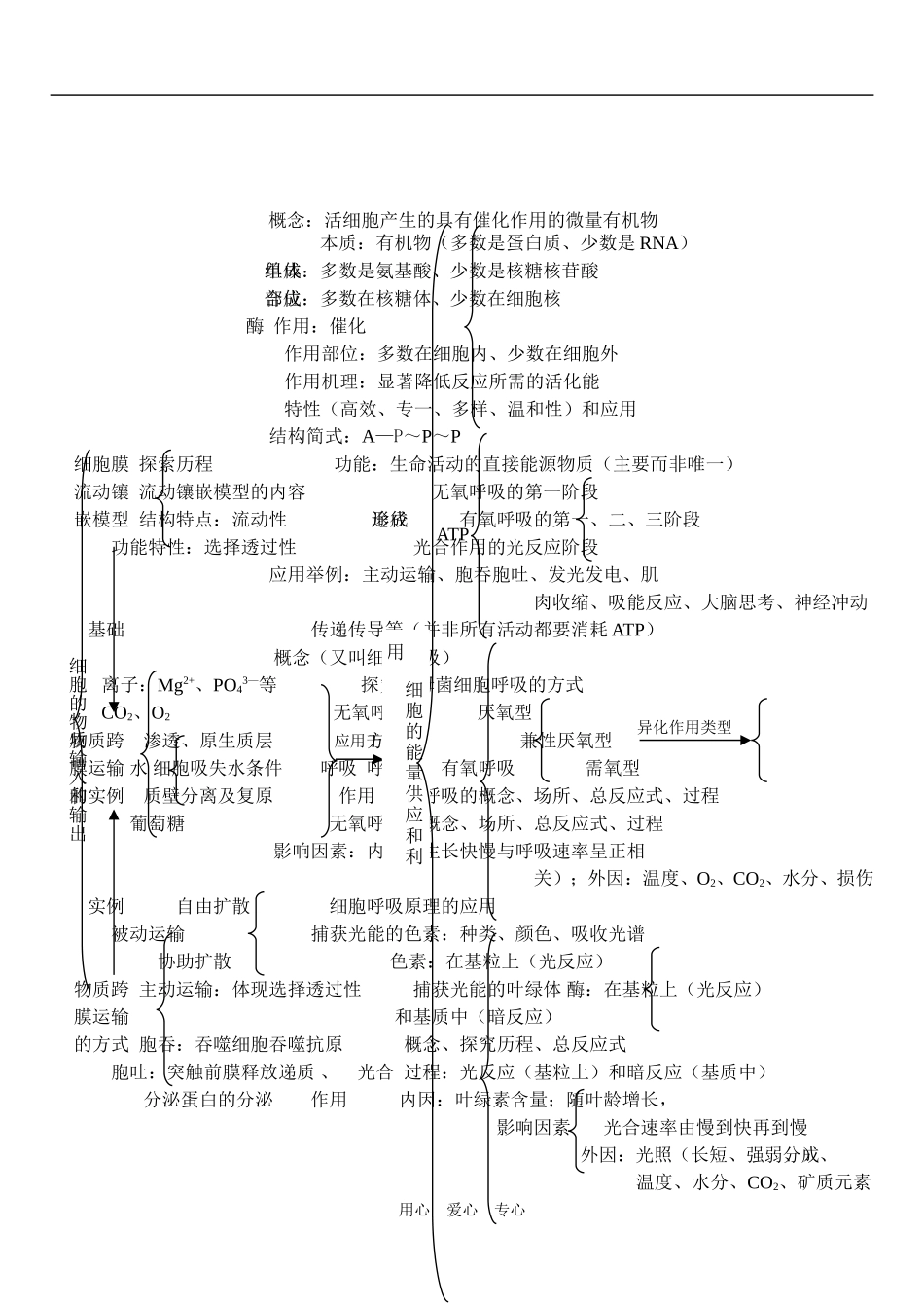2009届广东省田家炳中学高三生物冲刺阶段教学案—必修1_第3页