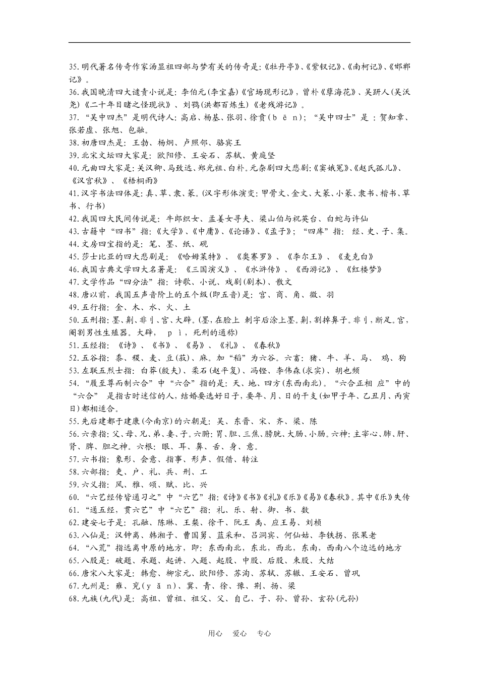 2010届高考高考必备：文化常识识记素材_第2页
