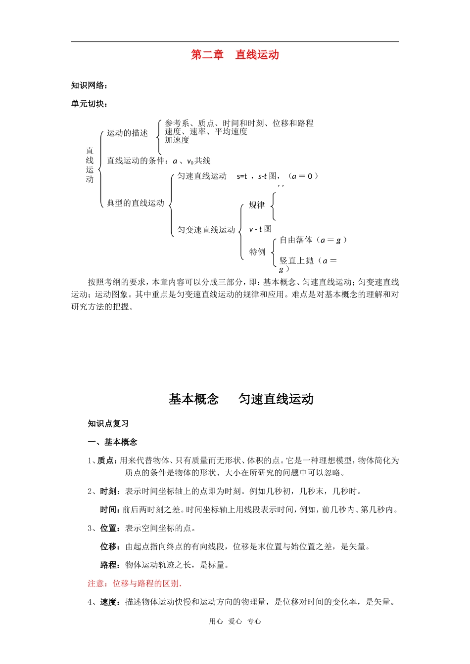 2010届高考物理第一轮复习02—直线运动学案 新人教版_第1页