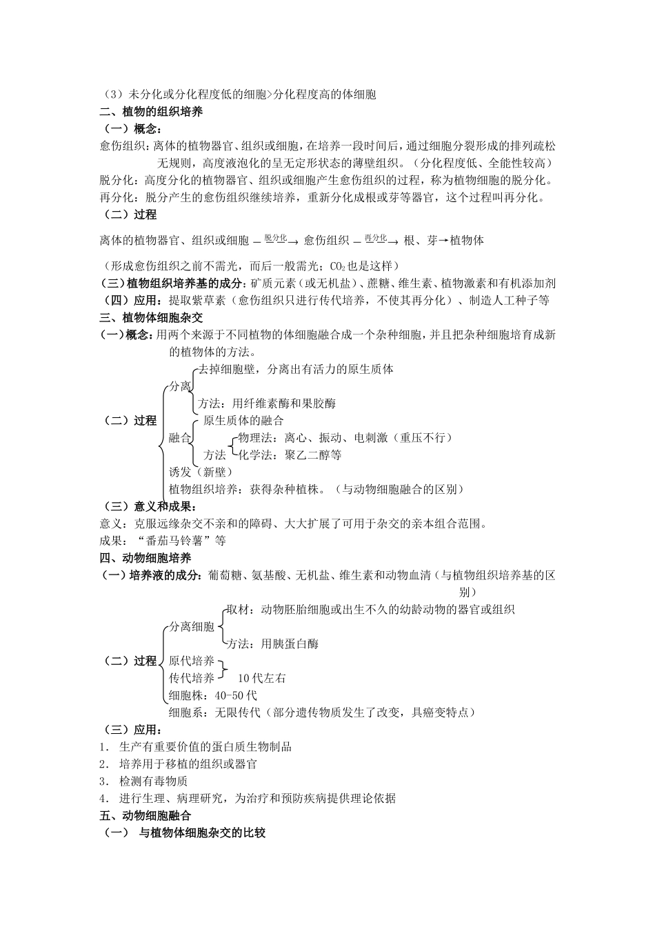 2010届高三生物一轮复习教学案及单元测试3_第3页