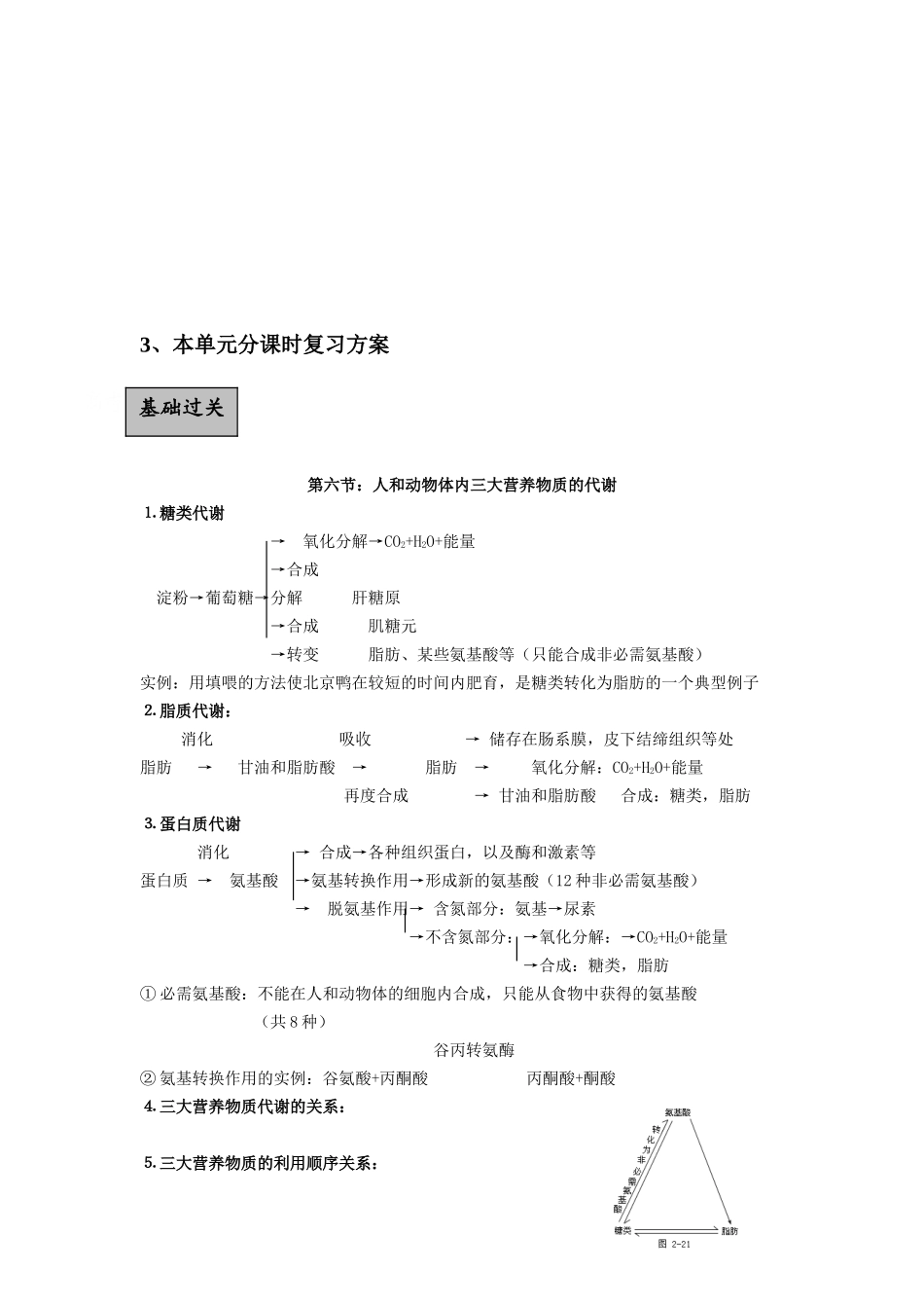 2010届高三生物一轮复习教学案及单元测试5_第2页