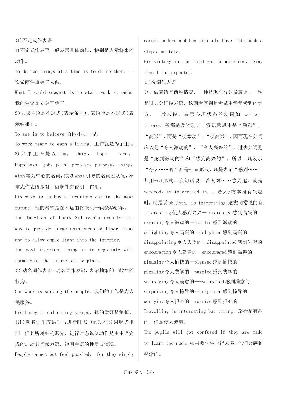 2010年高三英语高考复习专题：非谓语动词_第2页