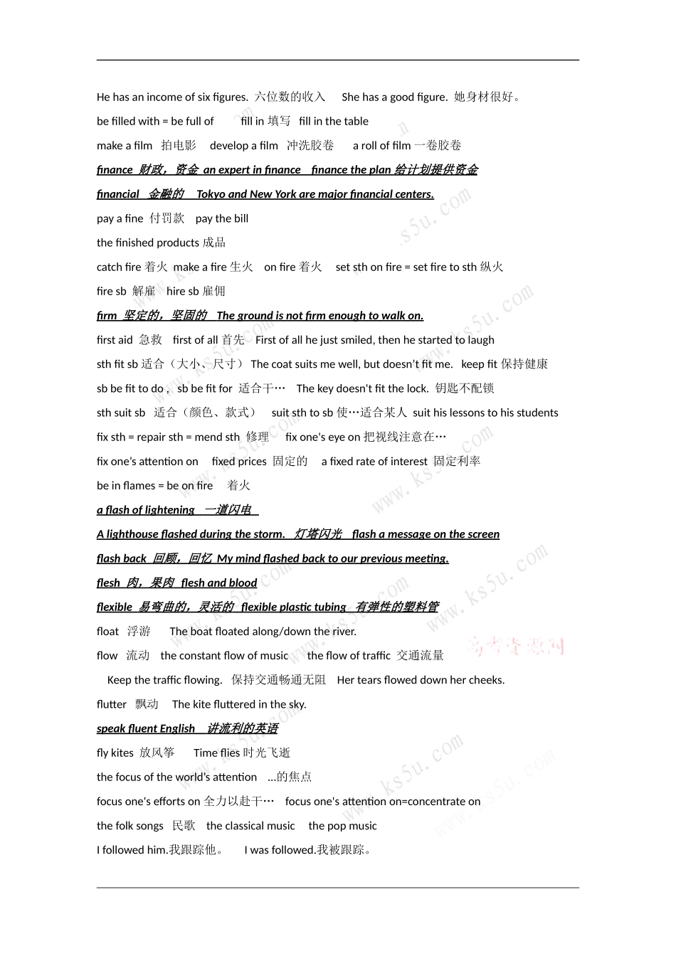2010届高三英语高考素材：必备词汇（6）_第2页