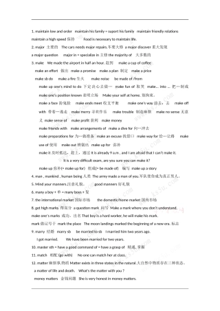 2010届高三英语高考素材：必备词汇（10）