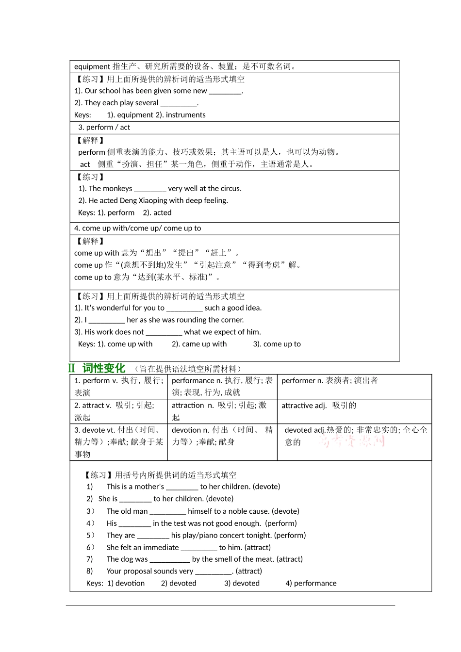 2010年高三英语高考一轮复习学案：Unit 5  Music《新人教版必修2》_第2页