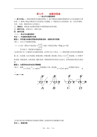 2010届高三数学高考考前复习：函数的图象热点探析教案