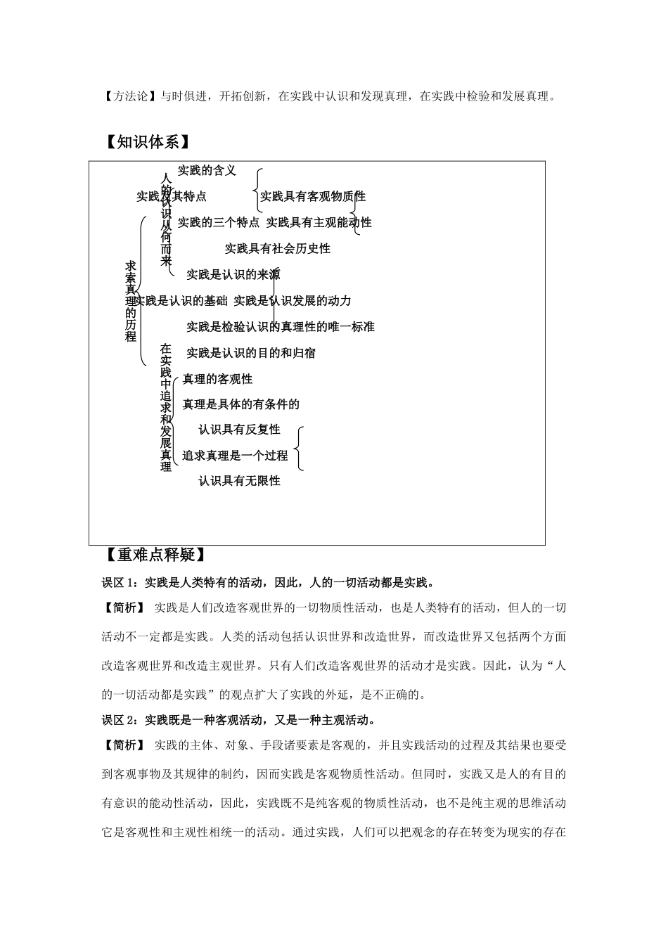 2010届高三政治一轮复习《生活与哲学》第六课 求索真理的历程 教学案_第2页