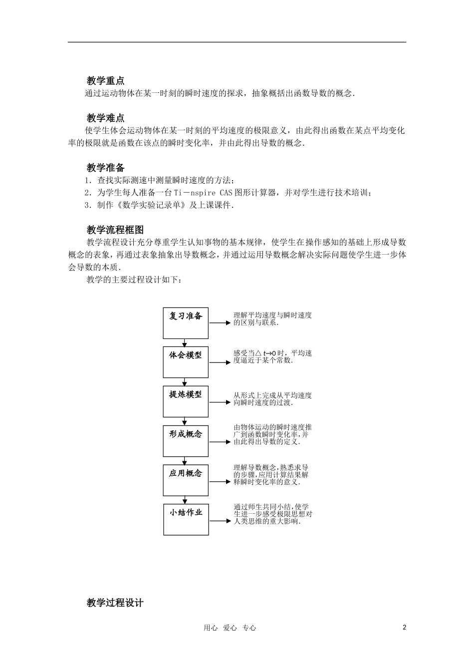 2010年第五届卡西欧杯全国高中青年教师优秀课观摩与评比活动《导数的概念》教案_第2页