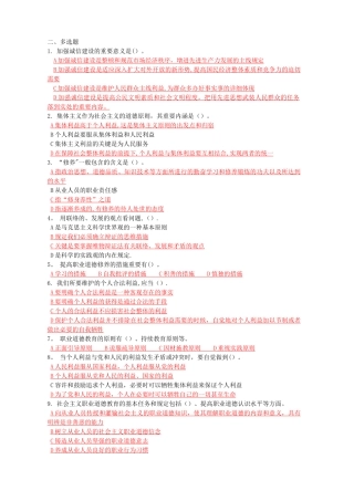 2025年专业技术人员职业道德题库多选