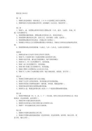 2025年数电知识点总结