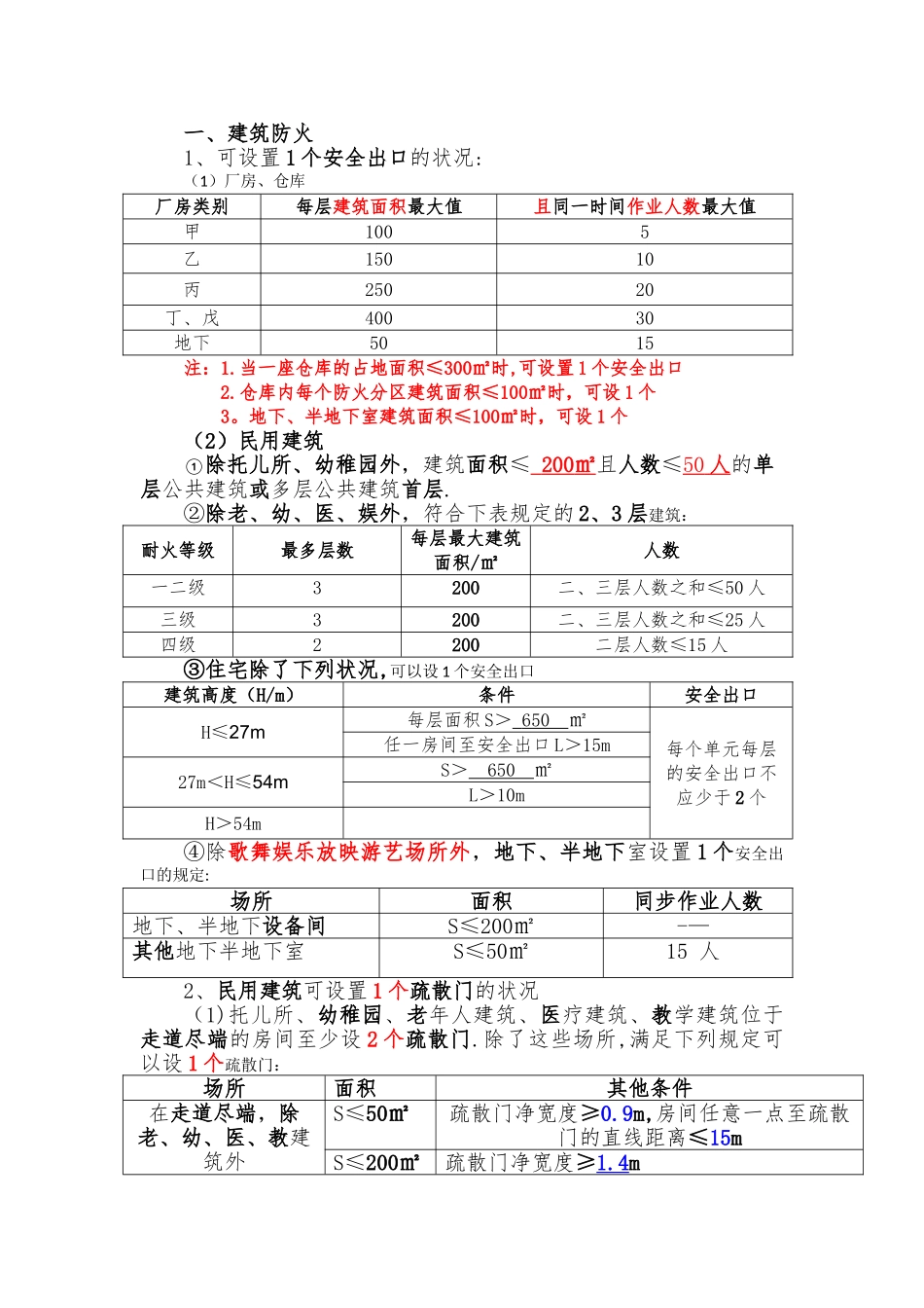 2025年一级注册消防工程师重要知识点表格填空记忆_第1页