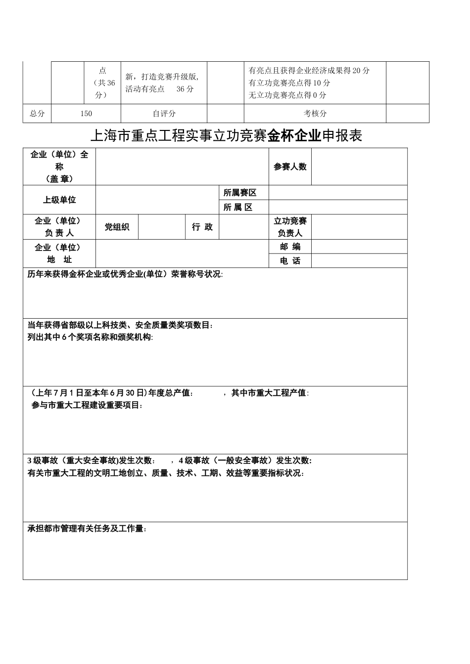 2025年上海重点工程实事立功竞赛赛区考核表_第3页