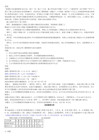 2025年一级建造师考试建筑工程管理与实务典型例题详解