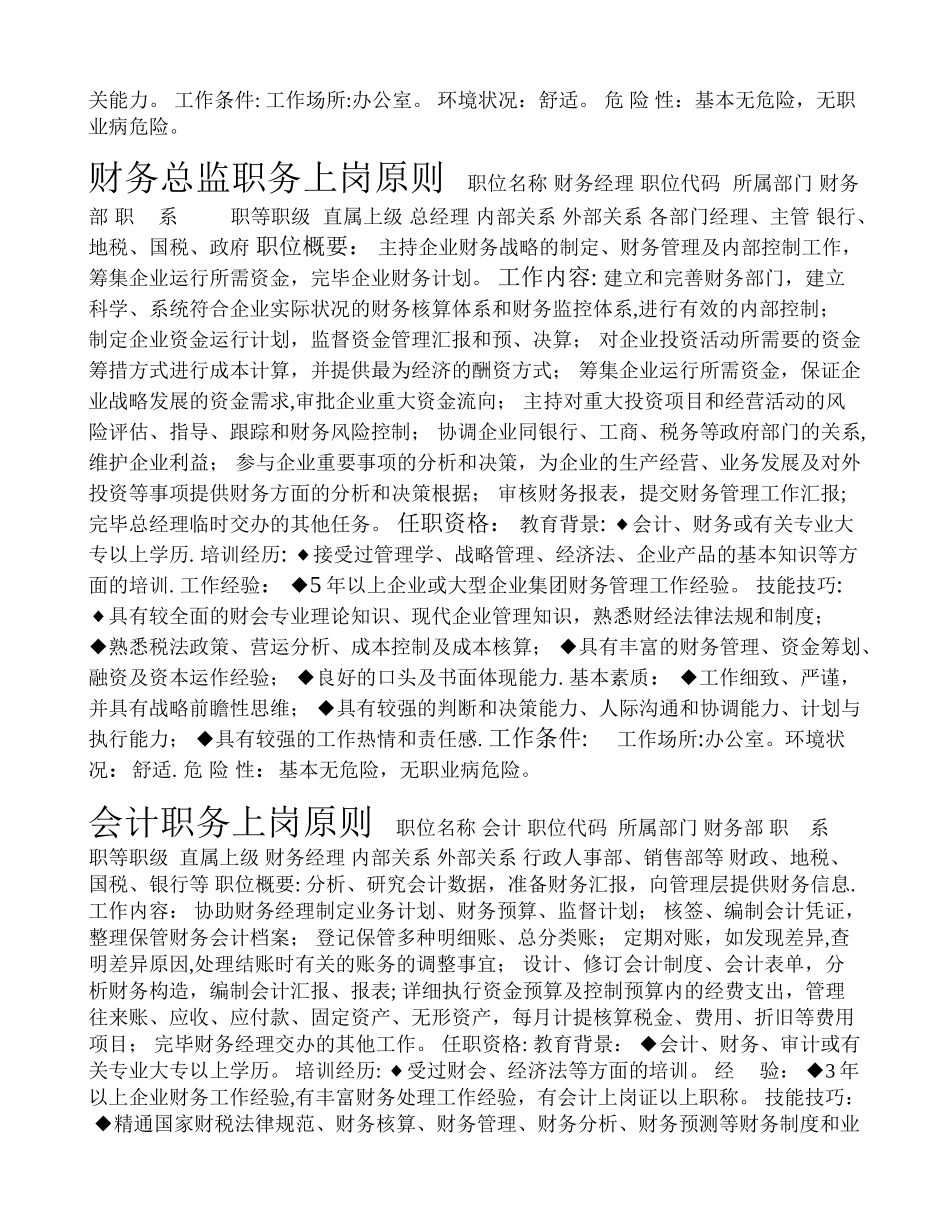 2025年全套职务上岗标准_第2页