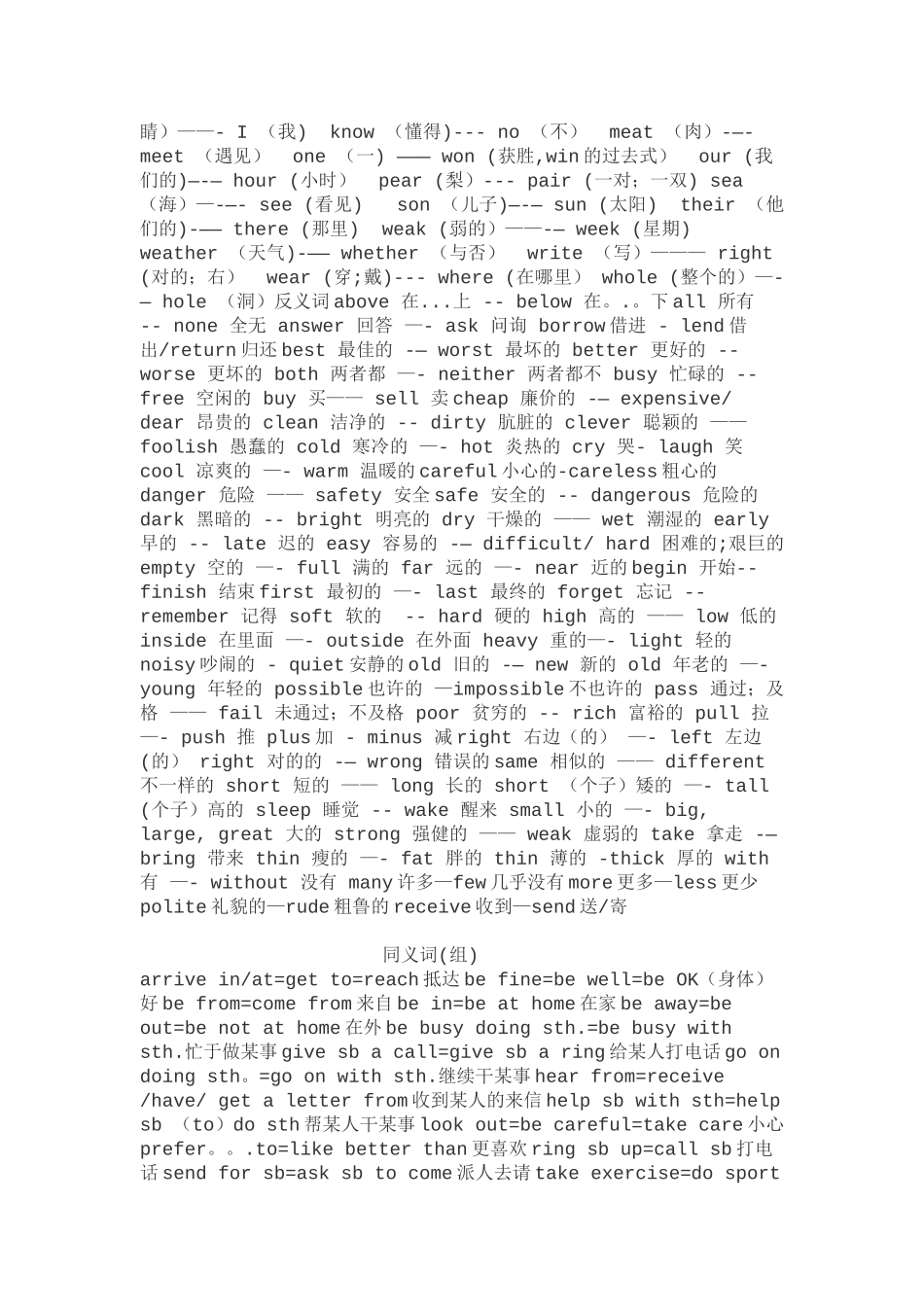 2025年初中英语冀教版必背知识点归纳_第2页