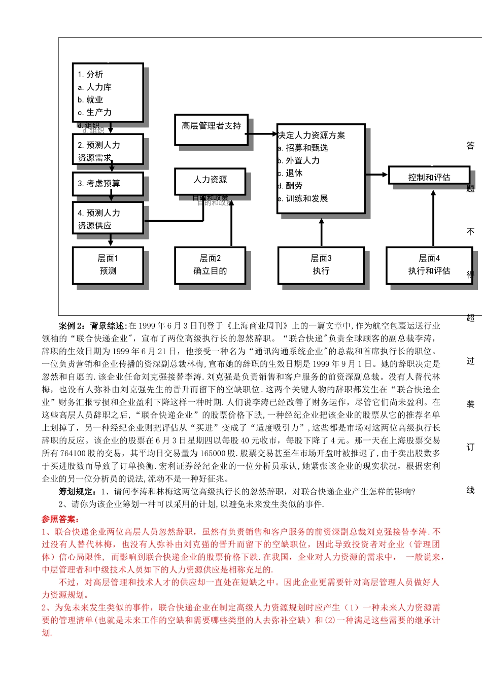 2025年中级人力资源管理师复习资料规划招聘带答_第2页