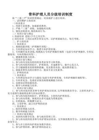 2025年主管护师培训考核制度