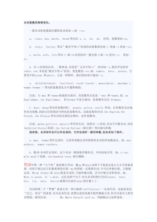 2025年中考英语语法知识点总结