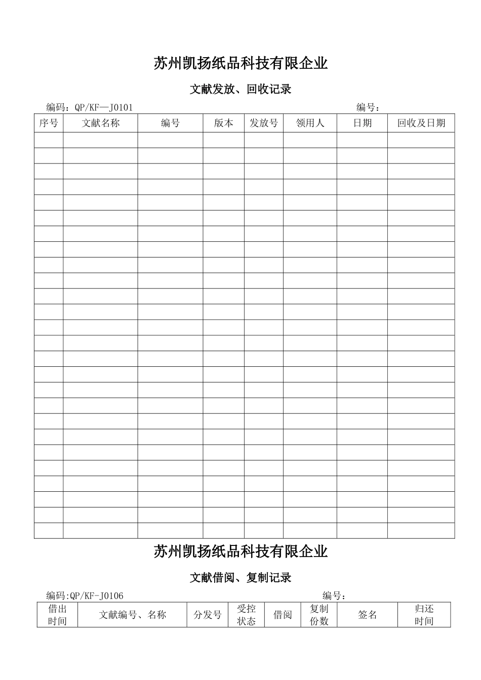 2025年ISO全套表格_第1页