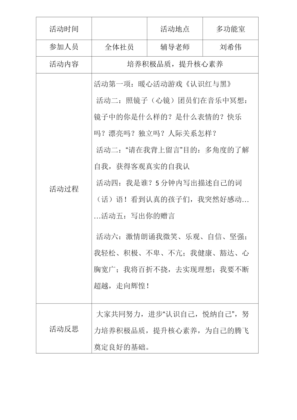 心理社团活动记录_第3页
