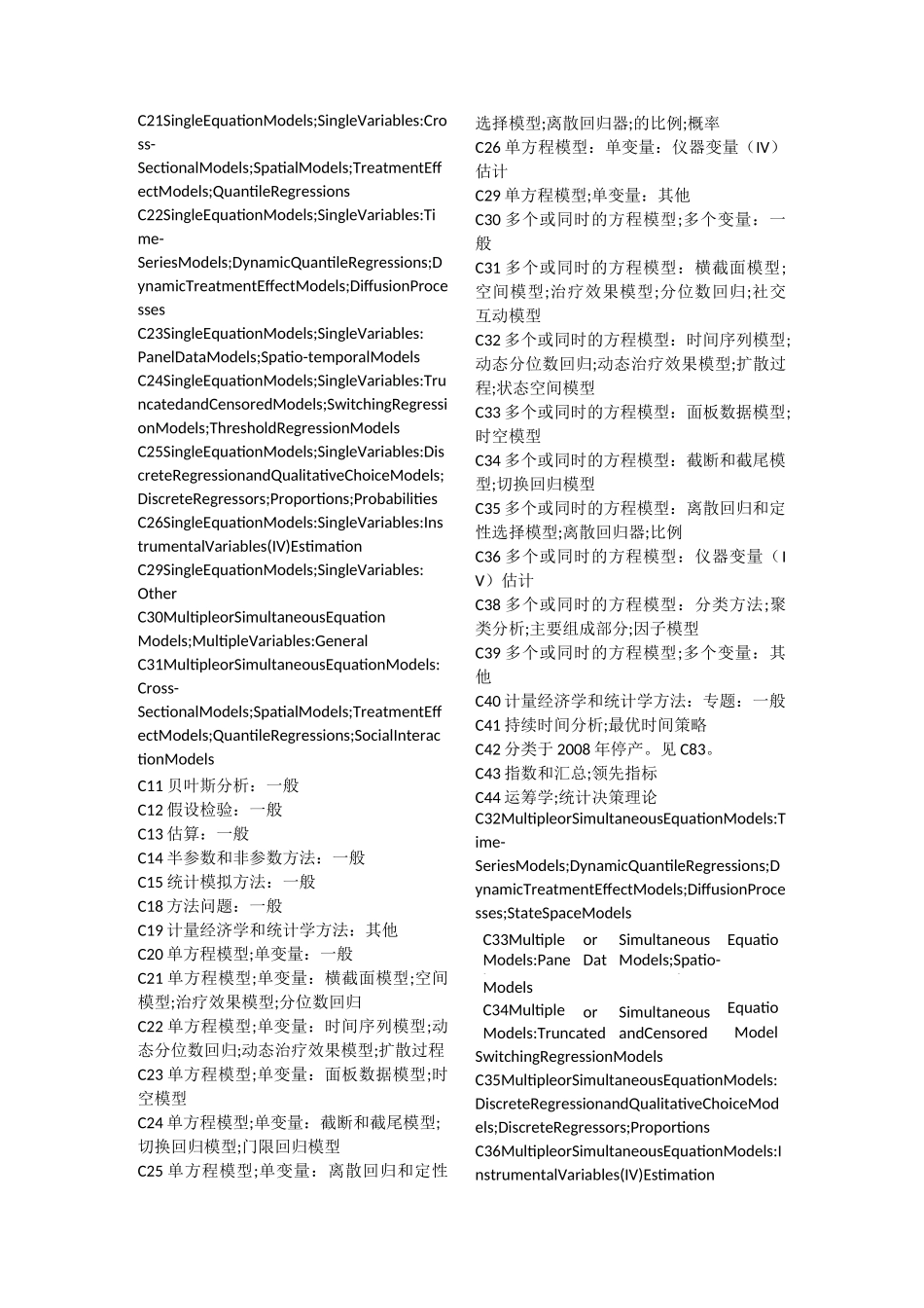 《国际贸易》JEL Classification_第3页