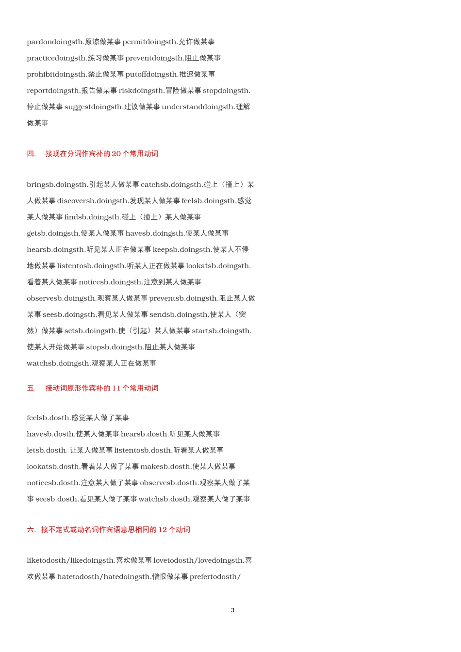 高中三年最全固定搭配_第3页