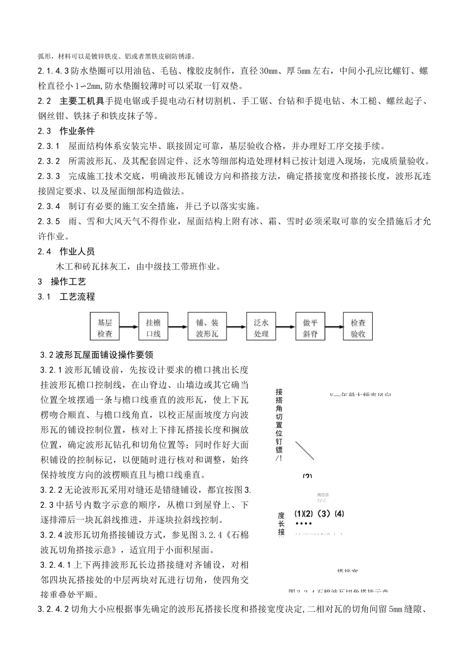 【波形瓦屋面施工工艺标准】波形瓦屋面_第2页