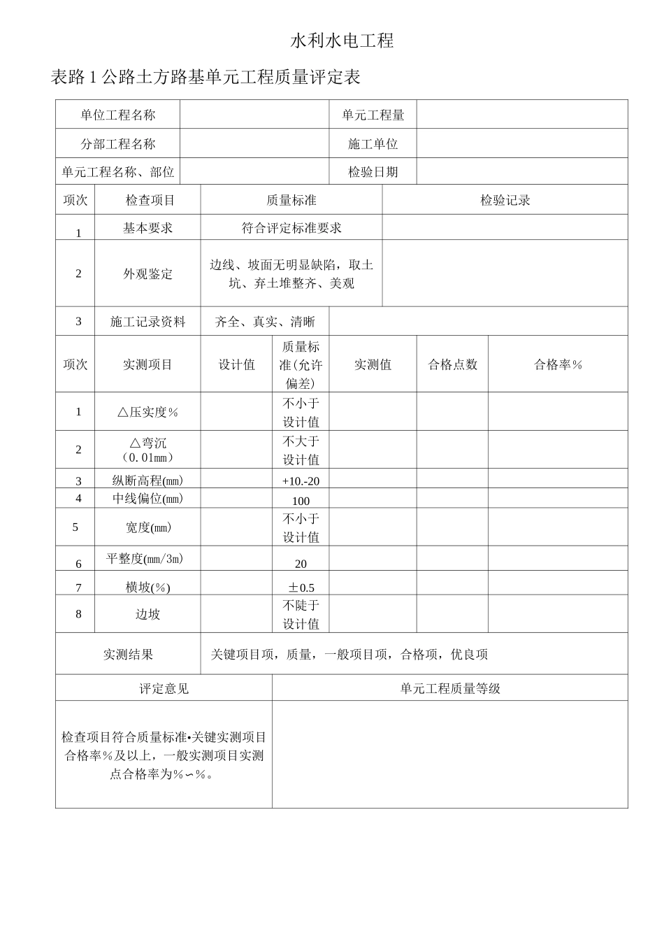 公路质量评定表格_第2页