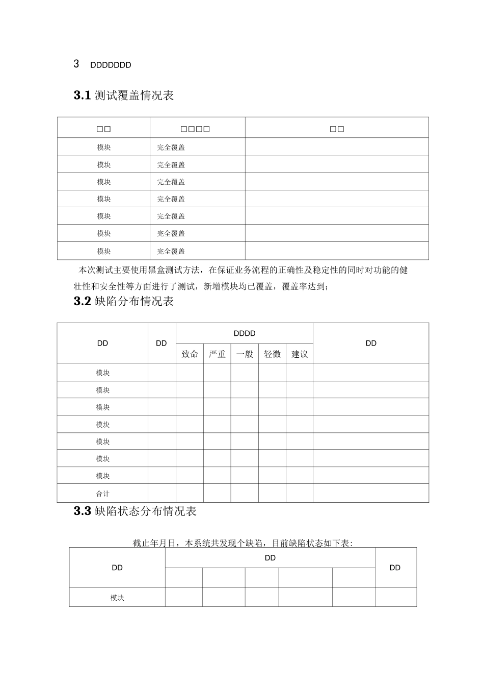 软件系统测试报告模板_第3页