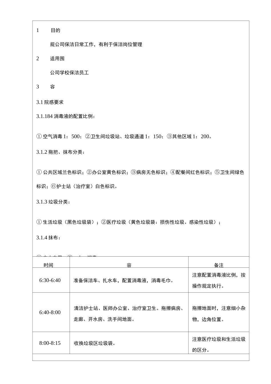 医院保洁工作程序和标准_第2页