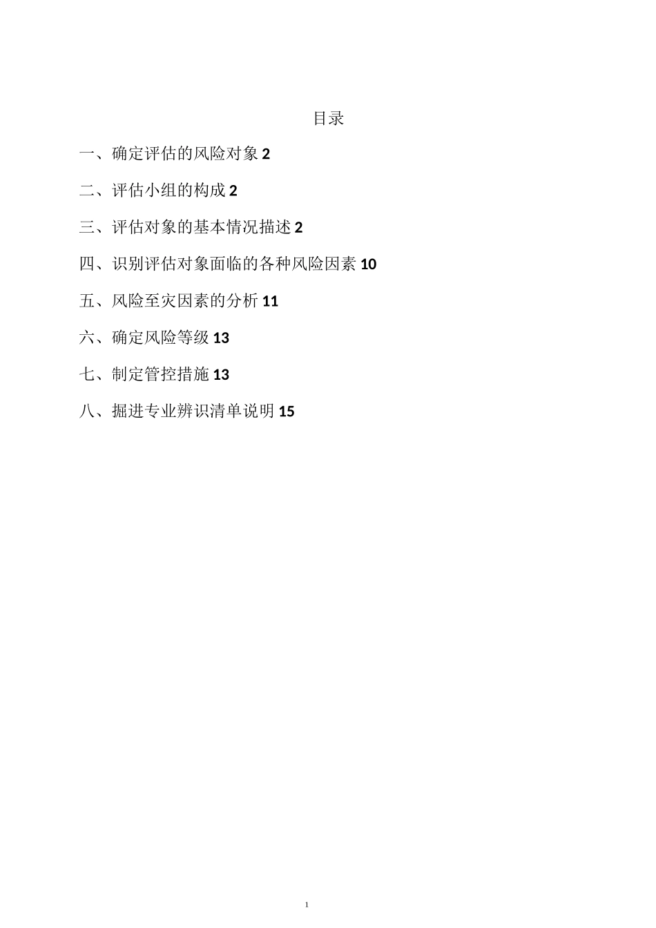 掘进专业风险辨识评估报告_第2页