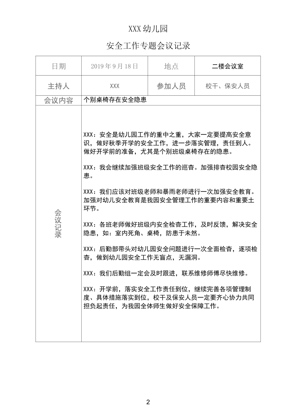 幼儿园督导督学专题会议记录_第2页