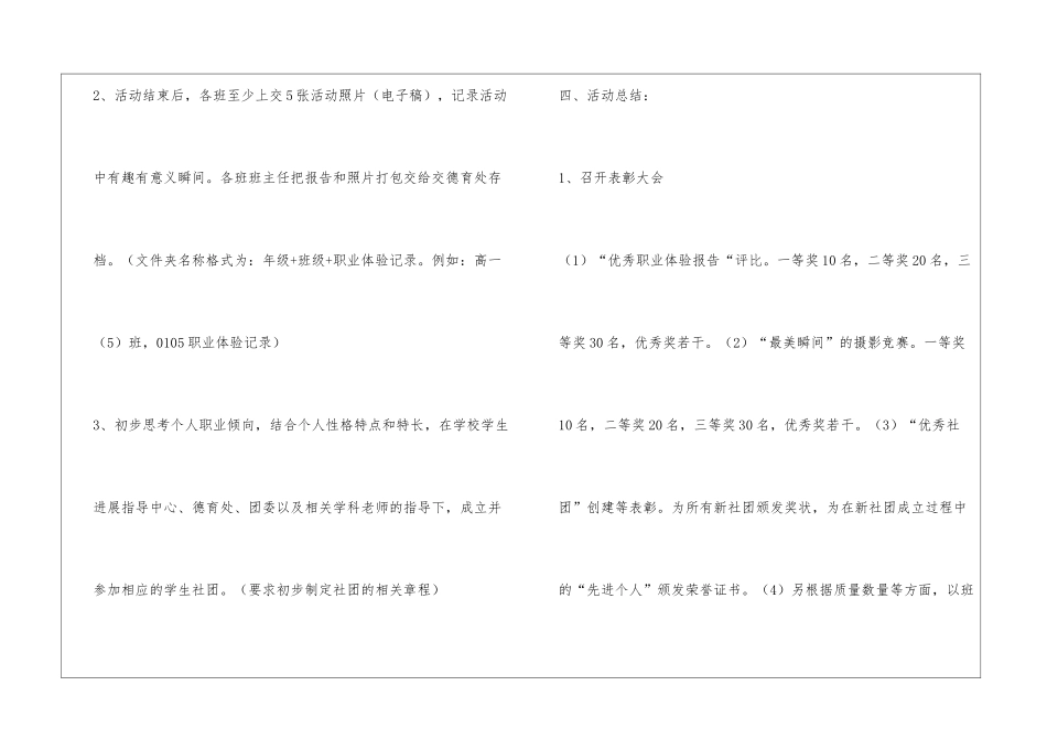 南京市大厂高级中学20xx年“别样精彩”高中生职业体验活动_第3页