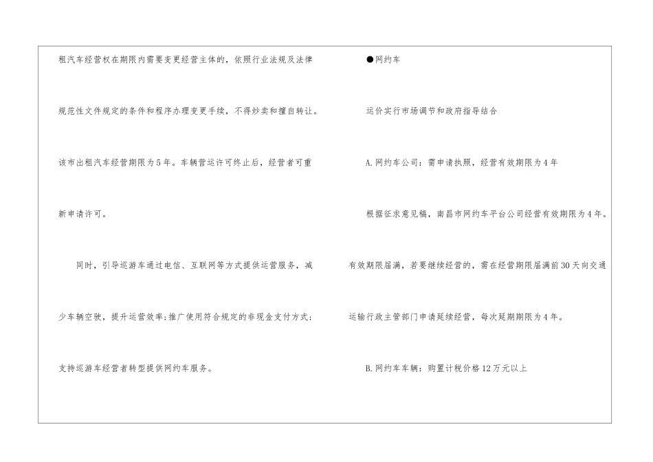 南昌网约车经营管理实施细则征求意见-细则_第2页