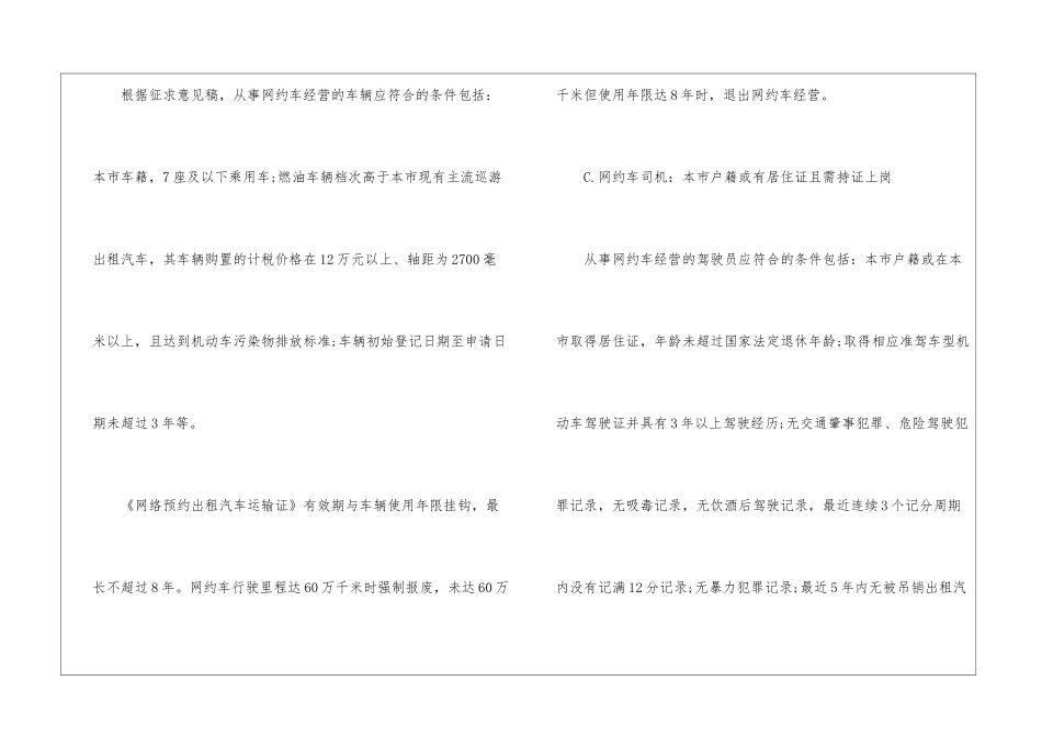 南昌网约车经营管理实施细则征求意见-细则_第3页