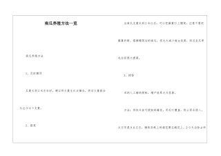 南瓜养殖方法一览