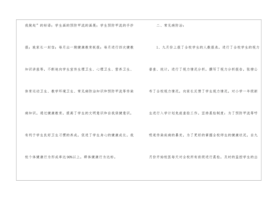 卫生保健工作总结范文-卫生工作总结_第2页