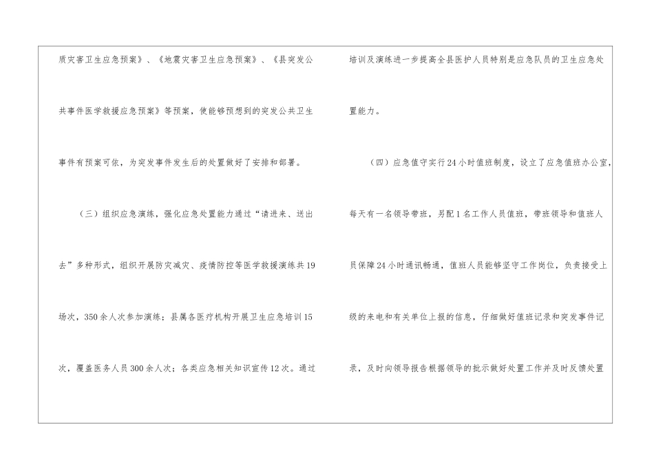 卫生健康局卫生应急工作总结_第3页