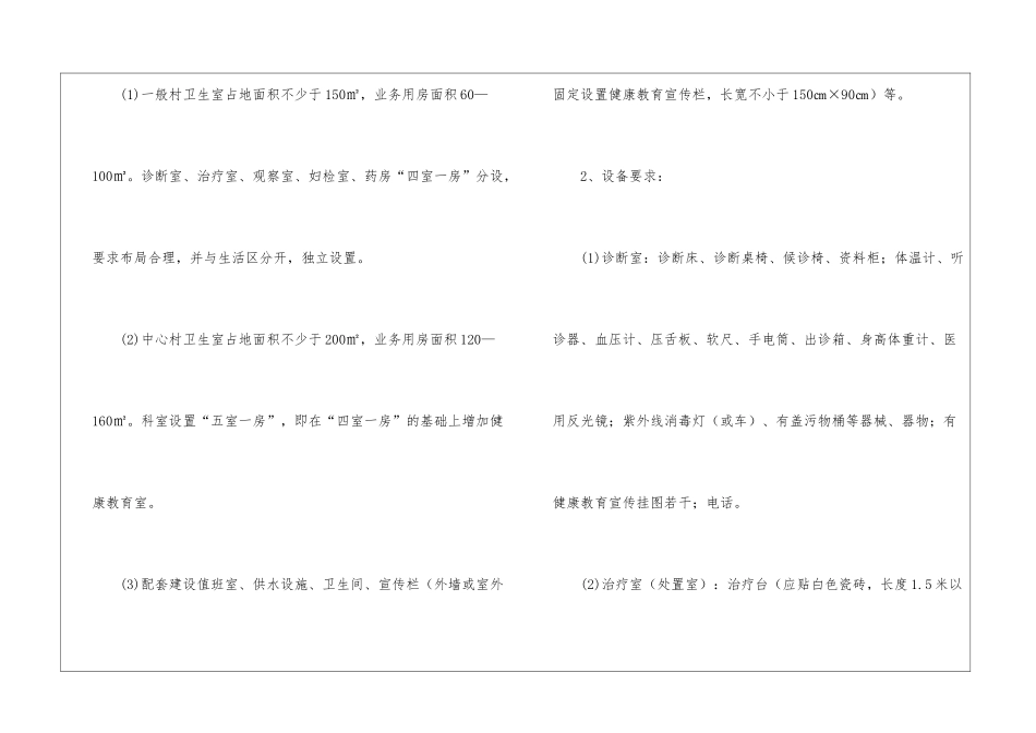 卫生室标准化建设指导意见_第3页