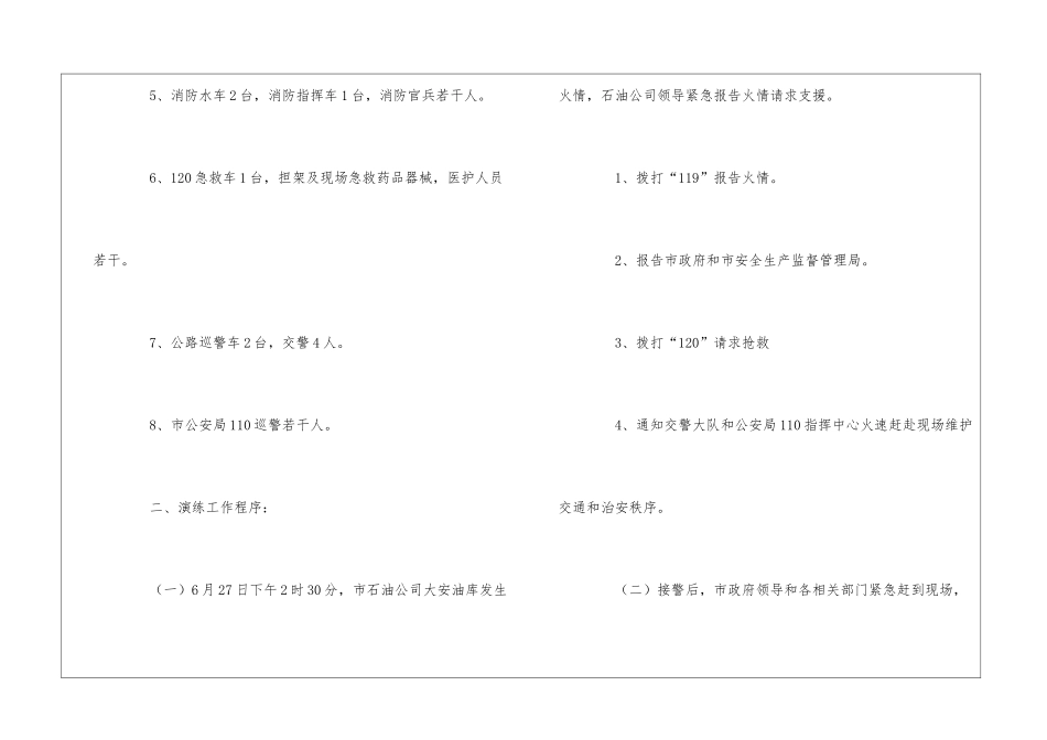 危险化学品事故应急处置演练程序_第2页