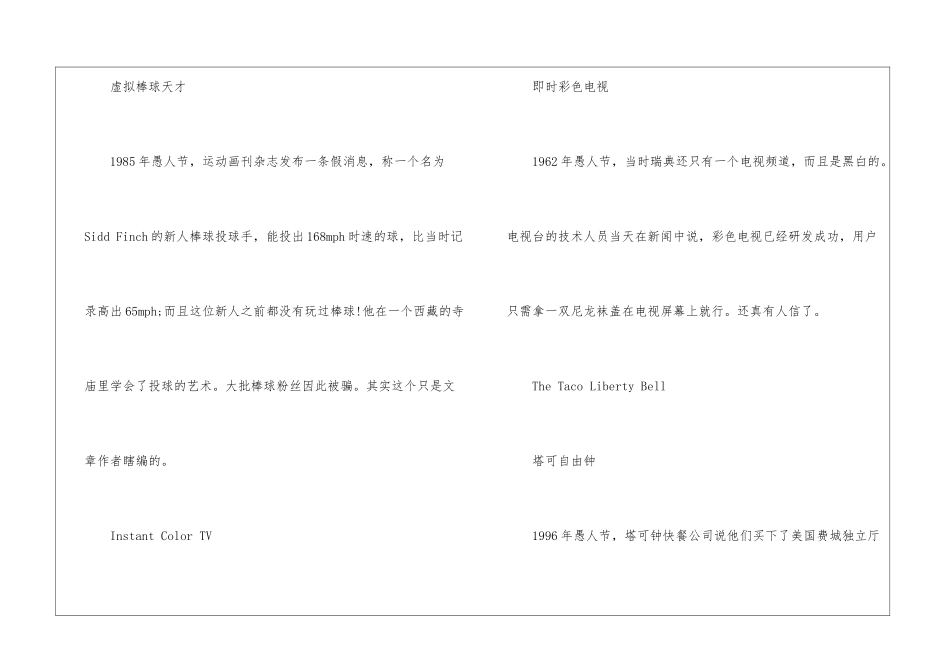 历史上的十大经典愚人节玩笑段子大全_第2页