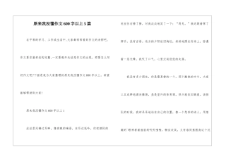 原来我没懂作文600字以上5篇