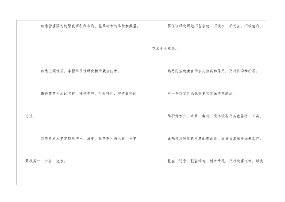 厦门XX物业保洁员岗位职责--_第3页
