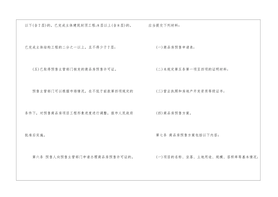 厦门市商品房预售管理规定_第3页