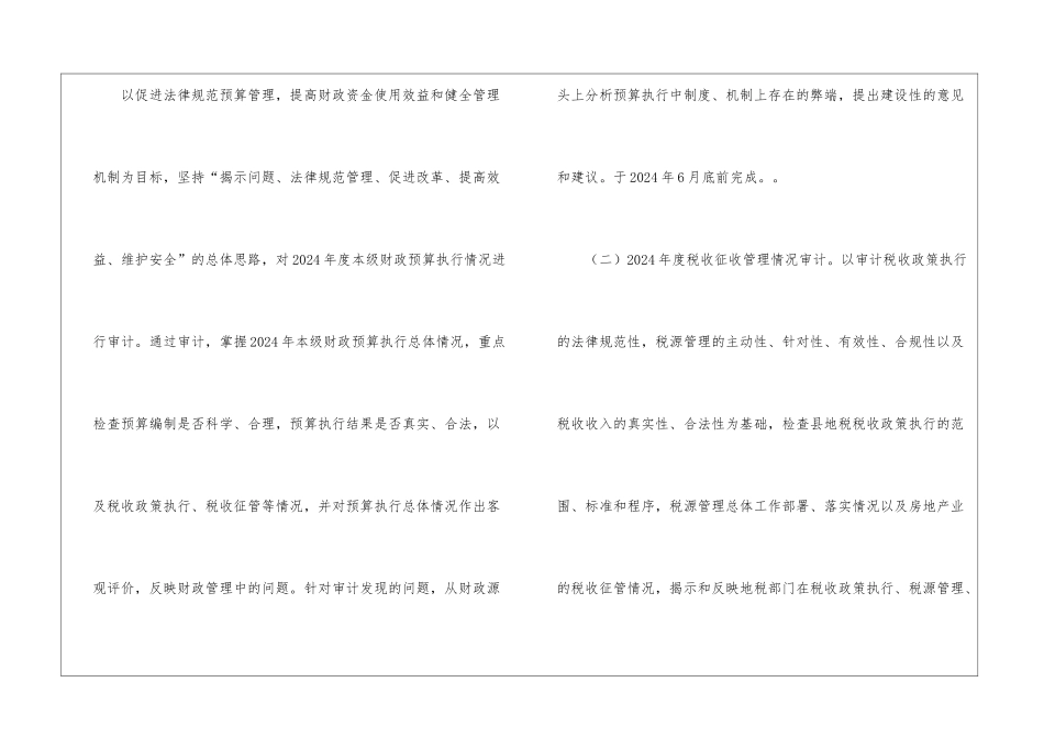 县审计局2024年审计项目计划_第2页