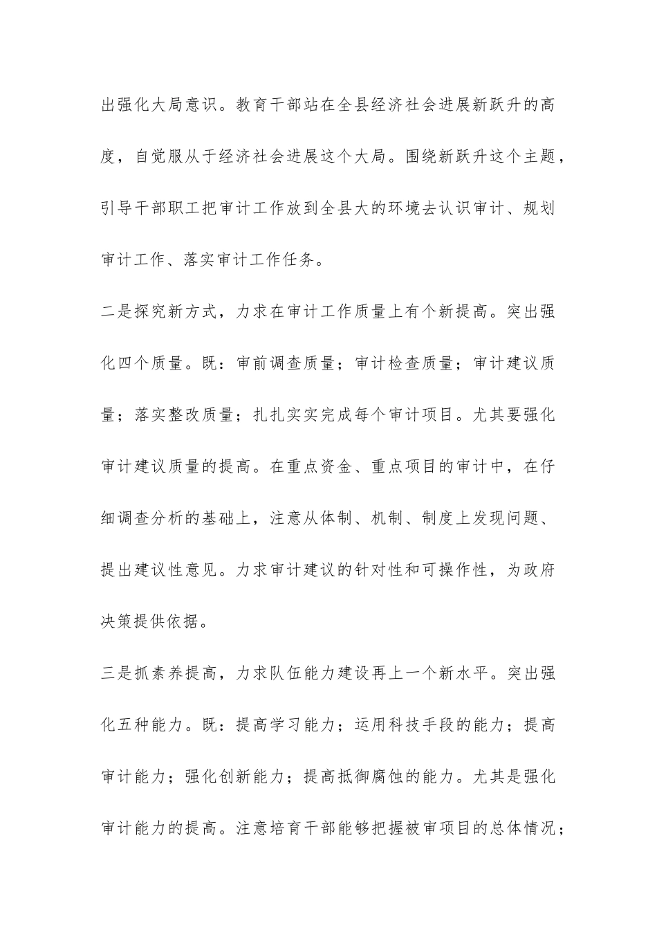 县审计局2024年第一季度工作总结-_第3页