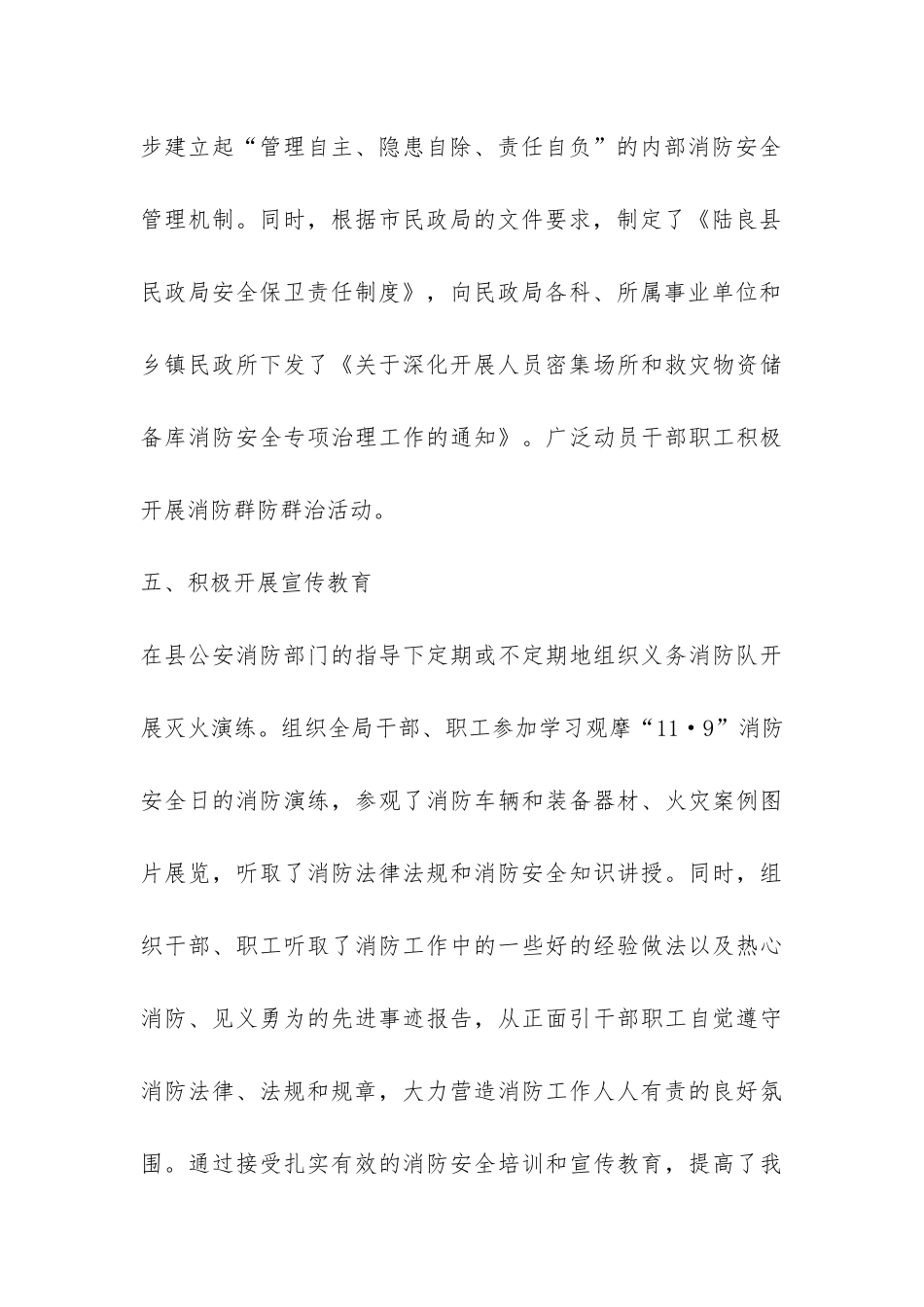 县民政局消防安全工作自查报告-_第3页