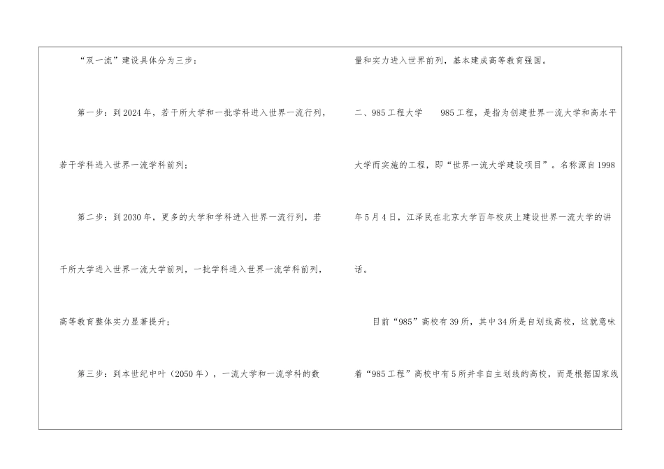双一流与211和985大学区别-哪个好_第2页