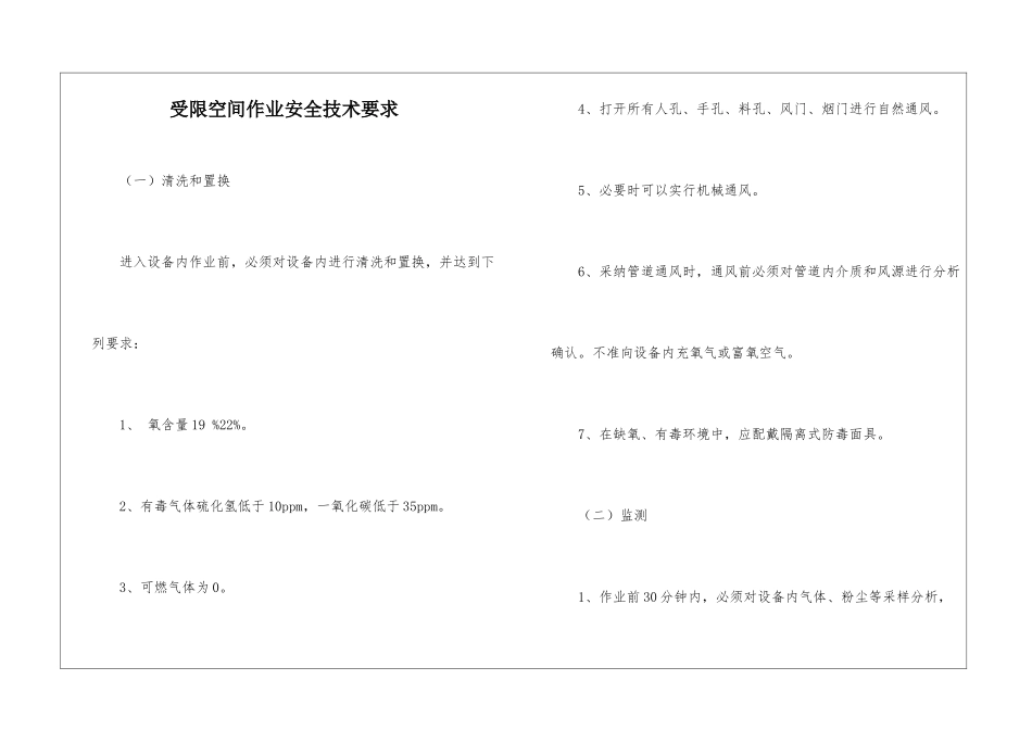 受限空间作业安全技术要求_第1页