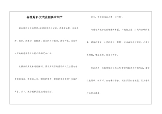 各种剪彩仪式流程要求细节